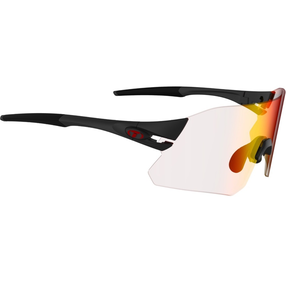 Tifosi Rail Sunglasses Matte Black/Clarion Red Fototec